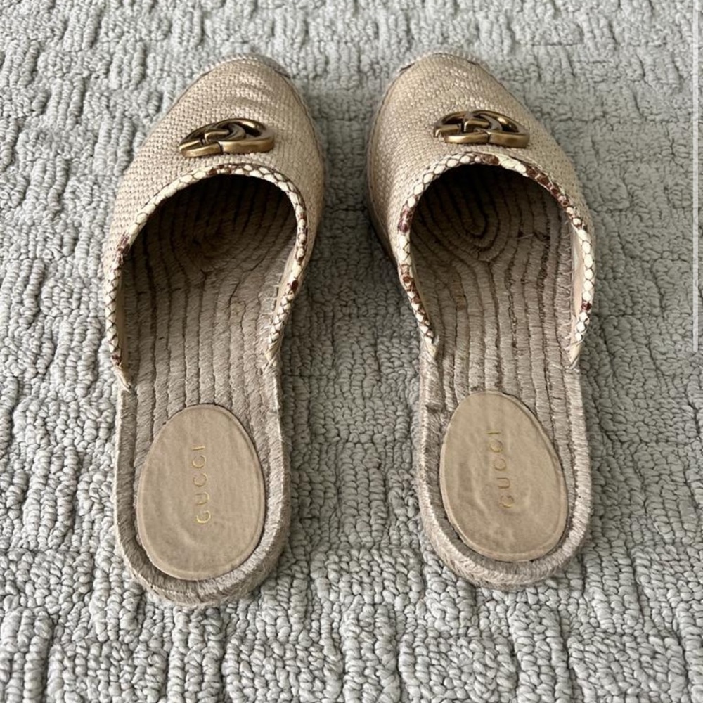 Gucci espadrilles size 39 1/2